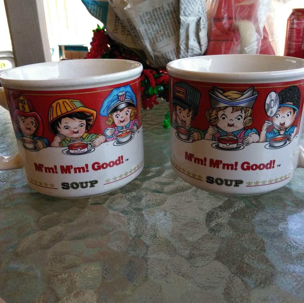 Set of Campbells soup mugs